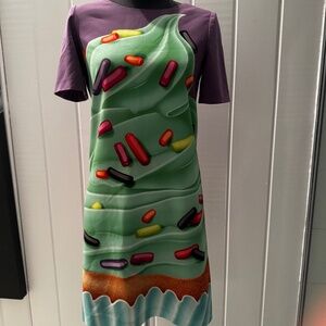 BOUTIQUE MOSCHINO CUPCAKE CANDY DRESS WOMENS MINI  SIZE I 38 US 2